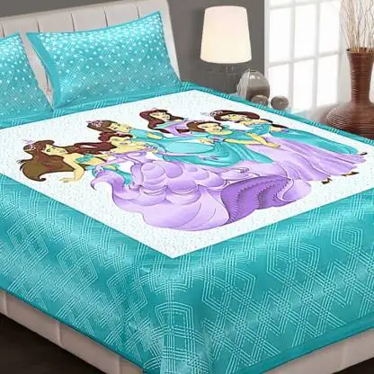 REVE 150 TC Microfiber Bedding Bed Sheet |  3D Printed Double Microfiber  Bed sheet Set | Indian Exporter Bed sheet Set for Sale