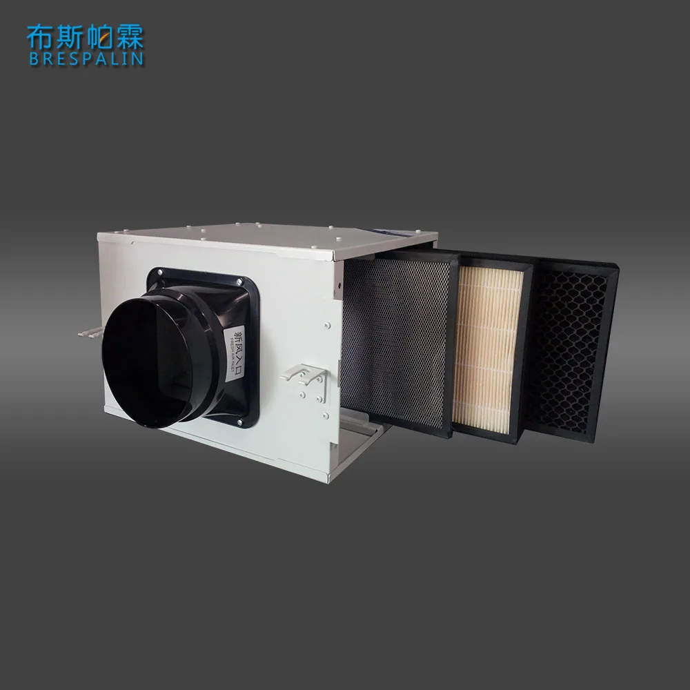 3 Layer High-efficiency Filters for PM2.5 Air Purifying Duct Box for Greenhouse