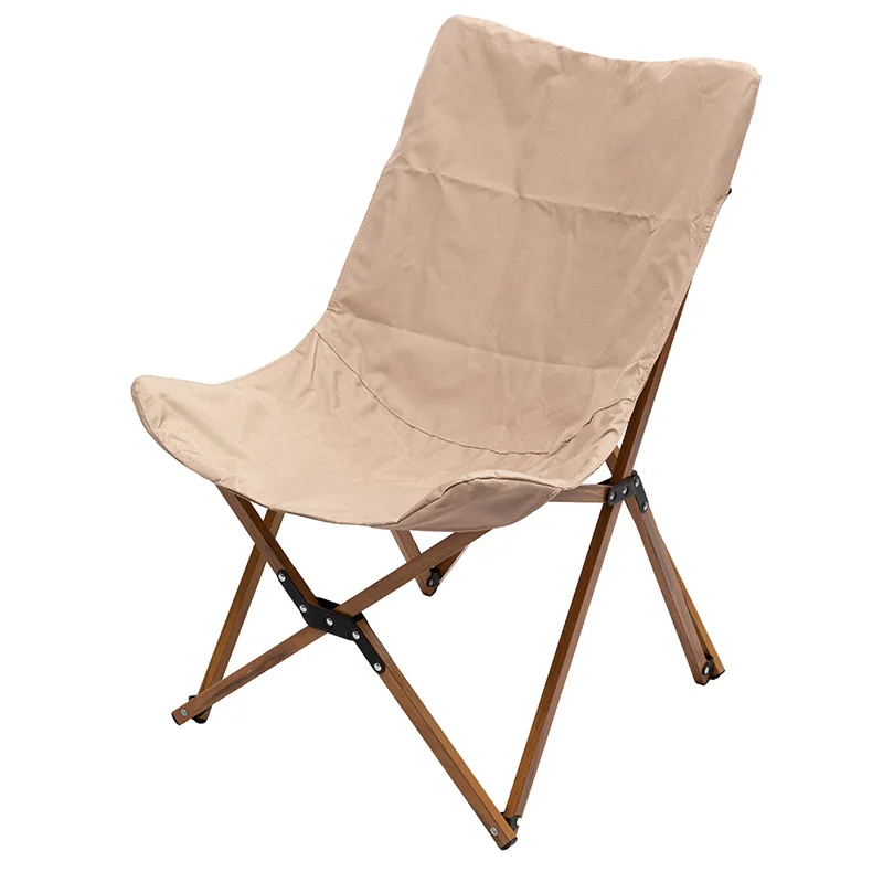 2022 Custom Logo Outdoor Portable Wood Grain Aluminum Frame Lightweight Folding Camping Low Chair outdoor