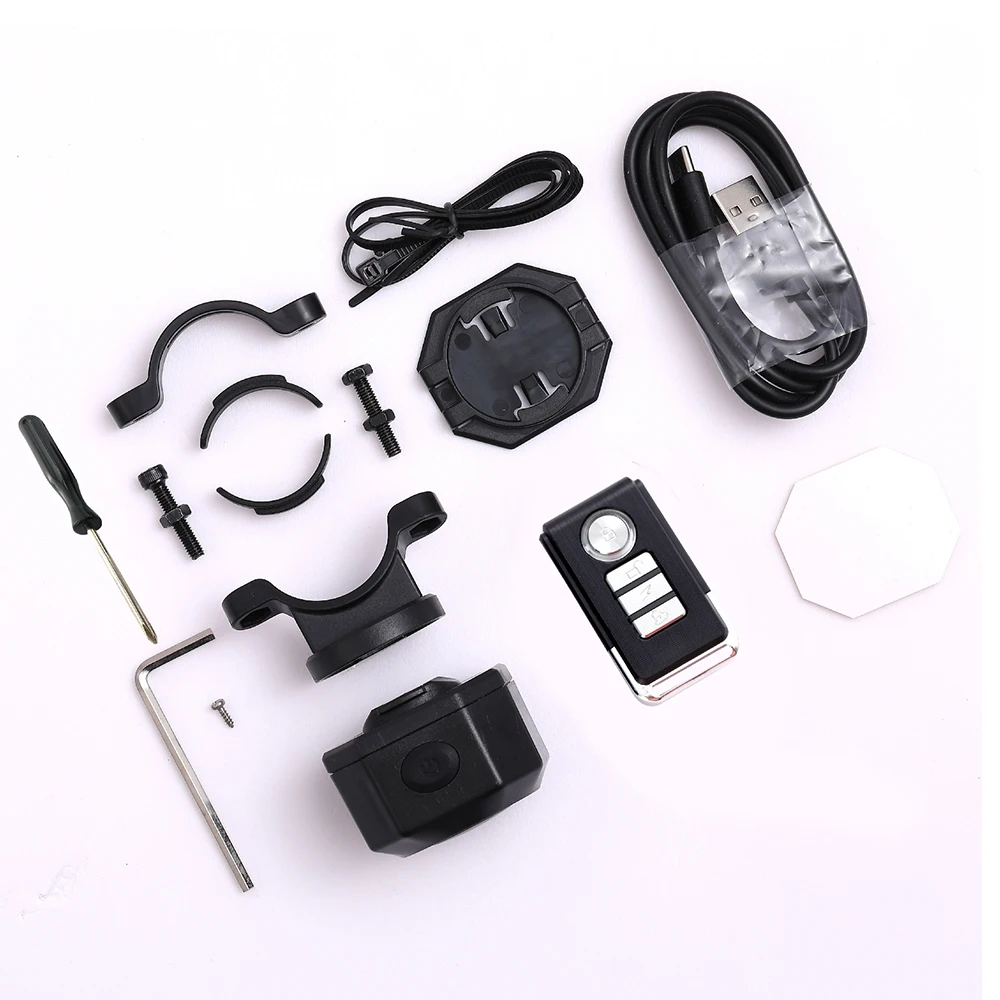bike theft system alarm bicycle anti-theft with control remote security e-bike electric for IP65 motor bicycle anti-theft alarm