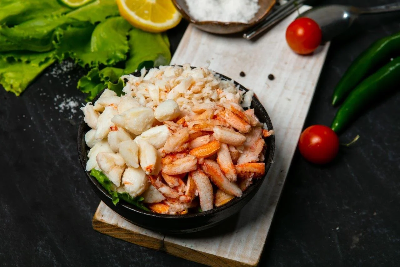 
FROZEN RED PORTUNUS HAANII CRAB MEAT PRODUCT WITH SHELF LIFE 18 MONTHS AND NATURAL TASTE 