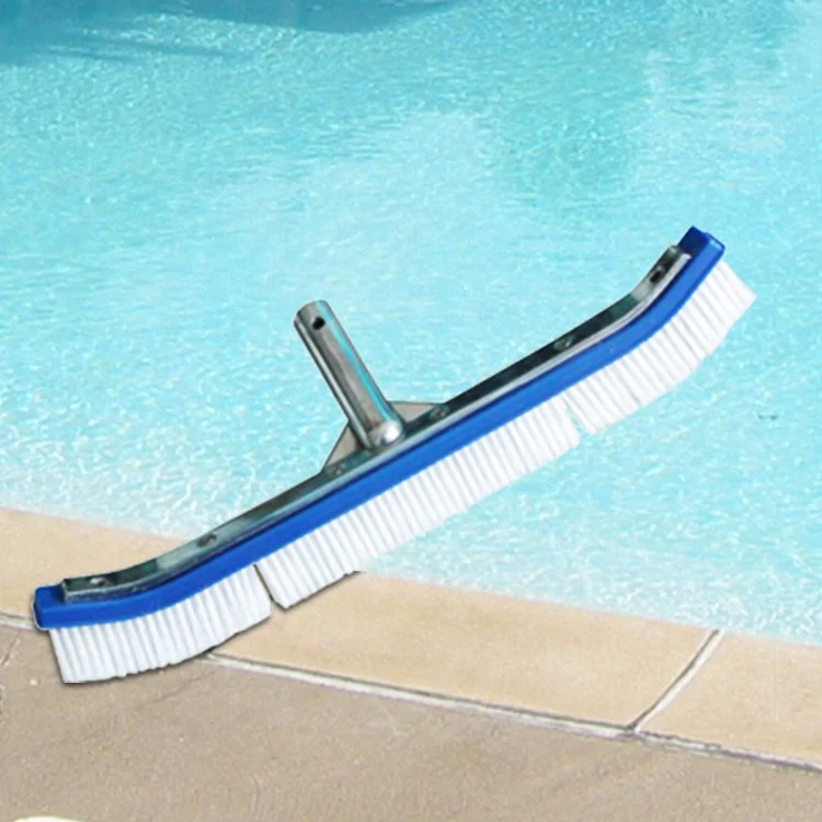 Пластиковая виниловая вакуумная щетка для чистки бассейна и углов