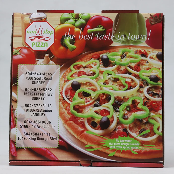 Paper Pizza Packing Box Take Away Box With Printing and different sizes
