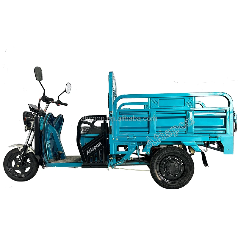 Atispon Factory Tricycles Scooter Three Wheel Cargo Tricycle  Gasoline Rickshaw High power Duty Electric Motorcycle