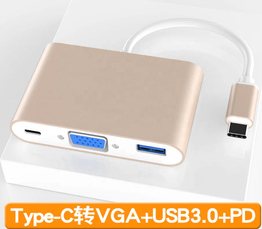 Professional Factory Direct Supply Amazon eBay Top sales USB C Type C HUB VGA converter Adapter