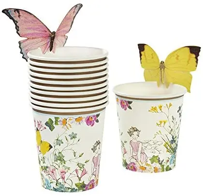 2024 Family party butterfly flowers tea party theme party supplies