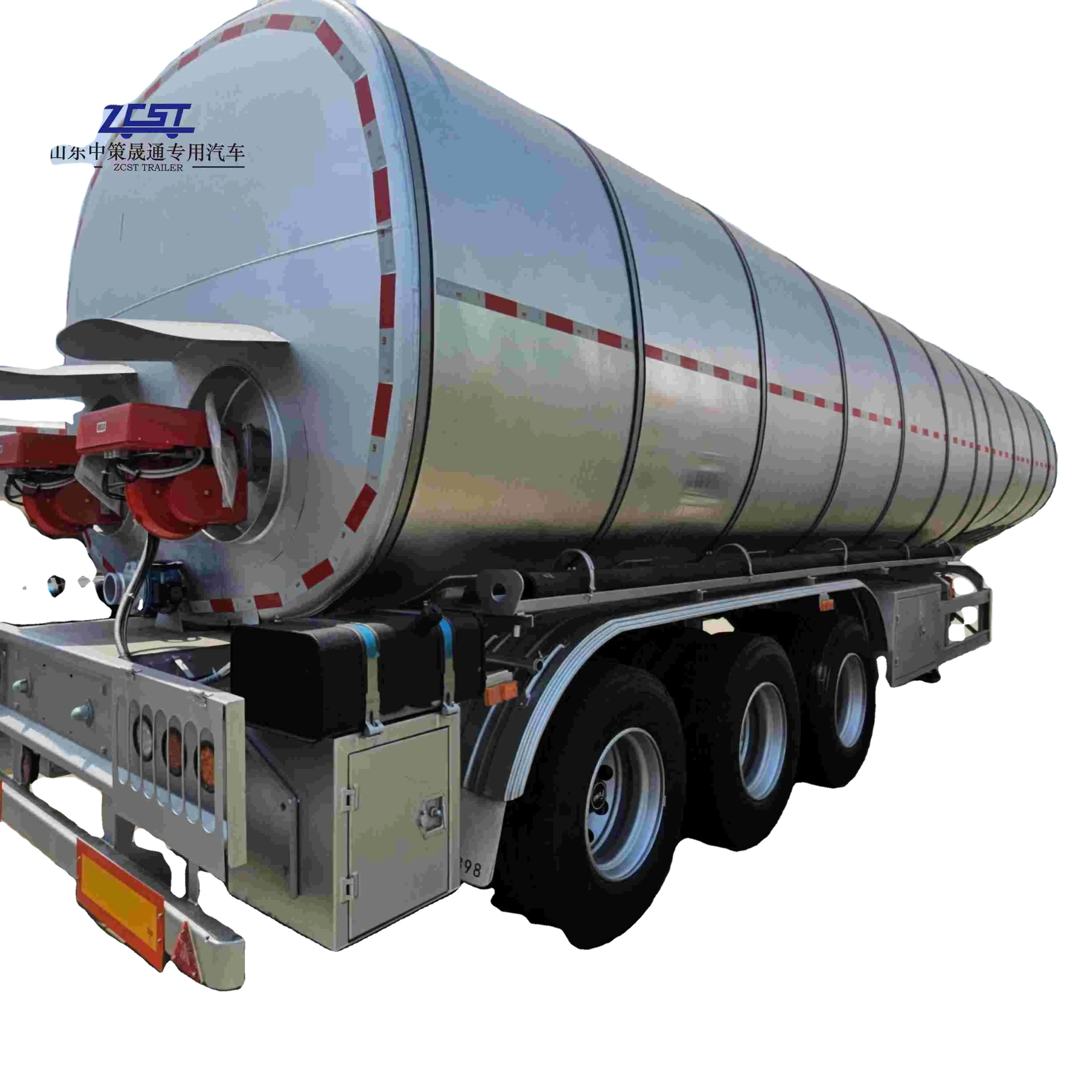 High Quality 3 Axle 40cbm Bitumen Asphalt Tank Semi Trailer Tanker Trailer Heating Liquid Asphat
