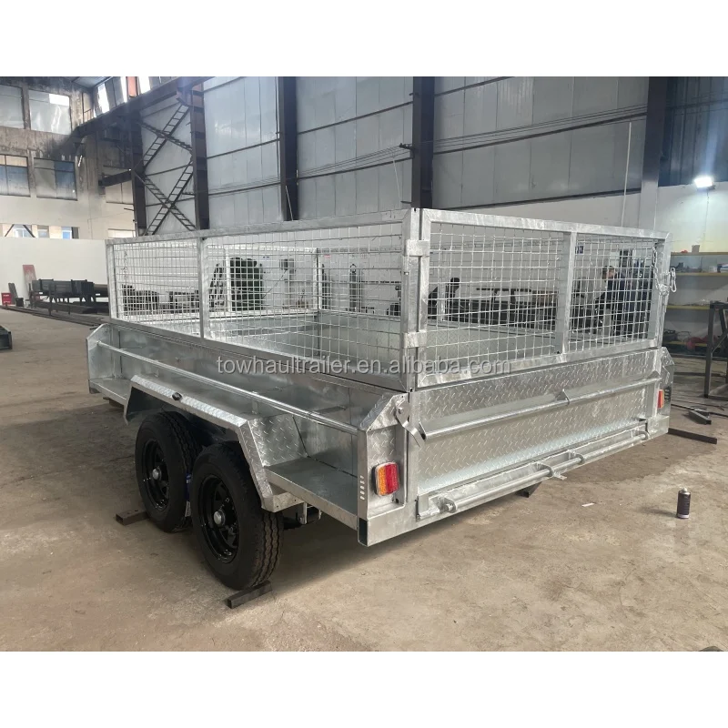 3500kg cage trailer with tipping function and ram