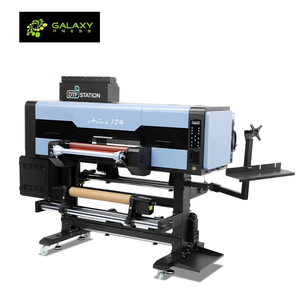 Dtf Station Aries 124 60Cm  4 Epsons I1600 Head Uv Dtf Sticker Printer Machine With Laminator For Promotion Business