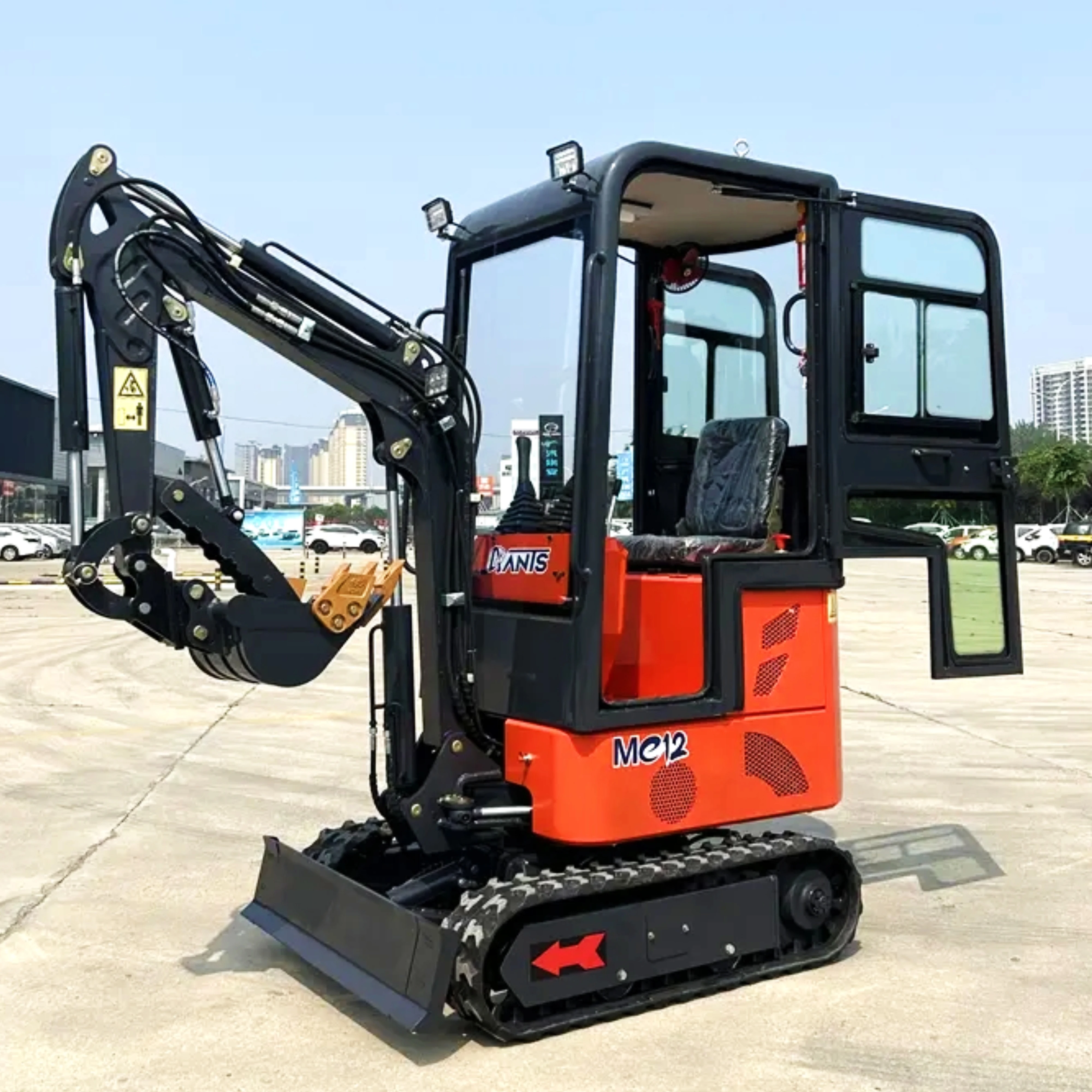 2024 smallest mini excavation hydraulic digger 1ton 1000KG mini excavator with cab micro excavator