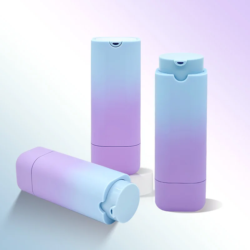 Custom Eco Friendly Refillable Cosmetic Pump Lotion Bottle Replaceable Airless Bottle Custom Logo 30ml 50ml Cosmetic Packaging