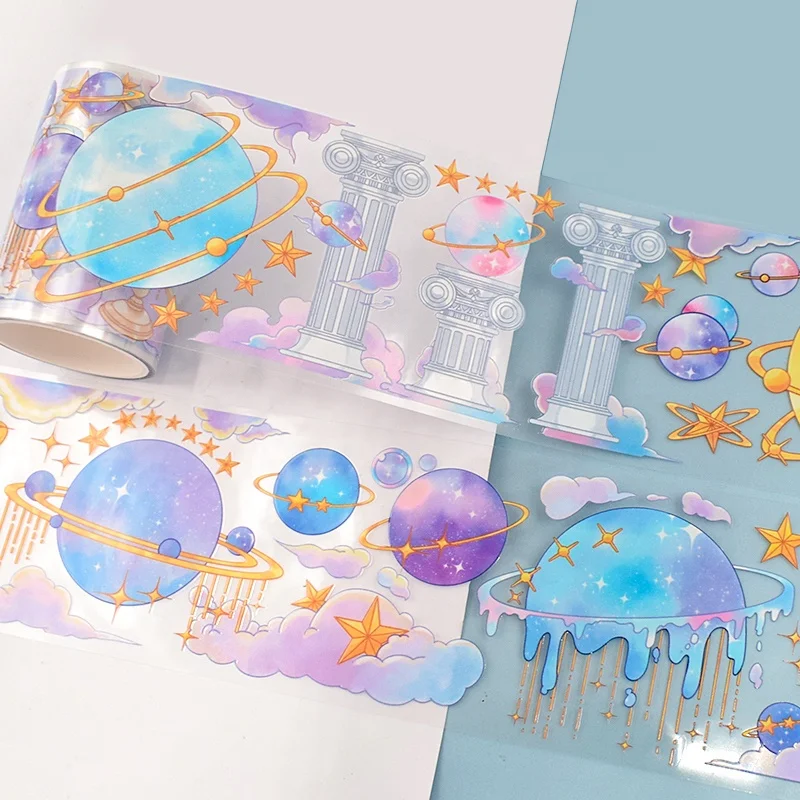 5mm Custom Clear Special Ink Stickers Logo Diy Washi Tape For Journal