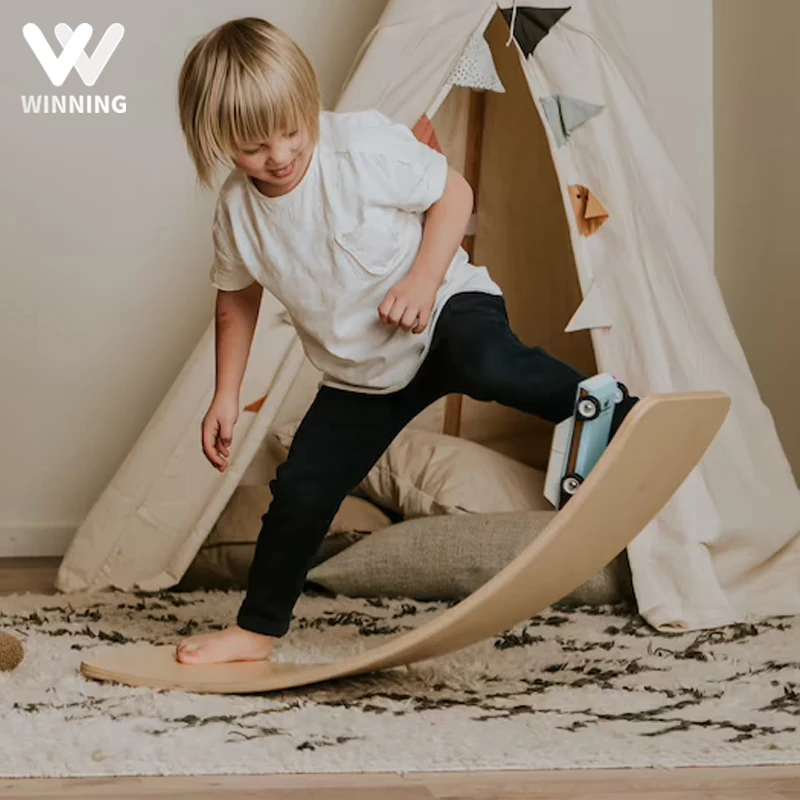 Winning Balance Training Board Wobble Balance Board Montessori Kinderboard Yoga Curvy Fitness Kids Other Baby Educational Toys