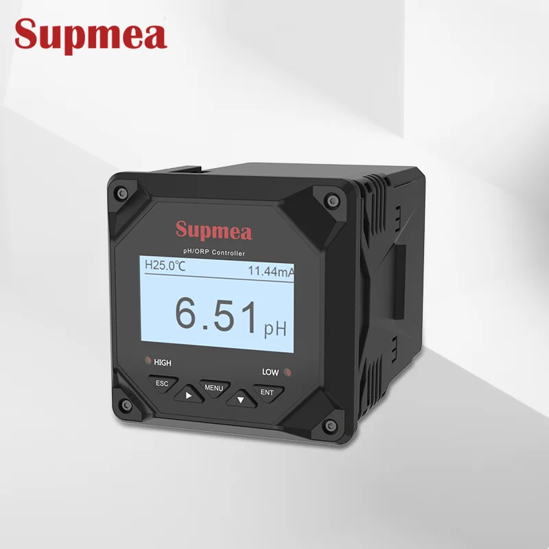 High precision industrial ph probe meter electrode temp transmitter