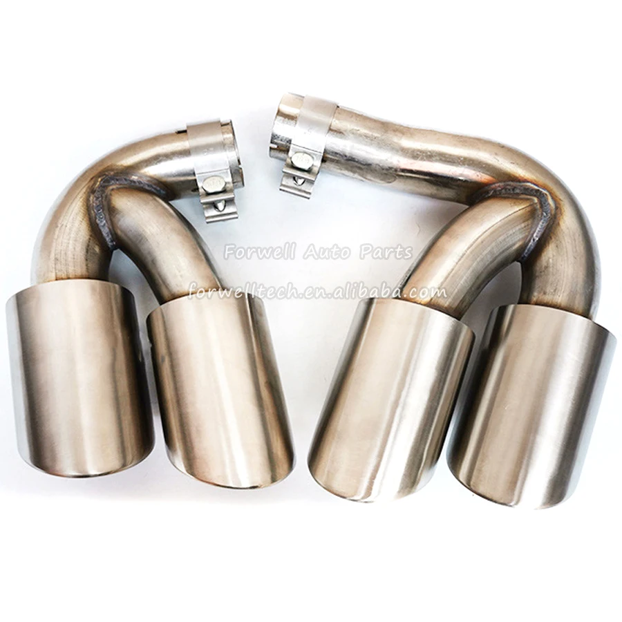 Car Exhaust Tail Pipe Dual High Quality Stainless Steel Muffler Tip For Porsche cayenne