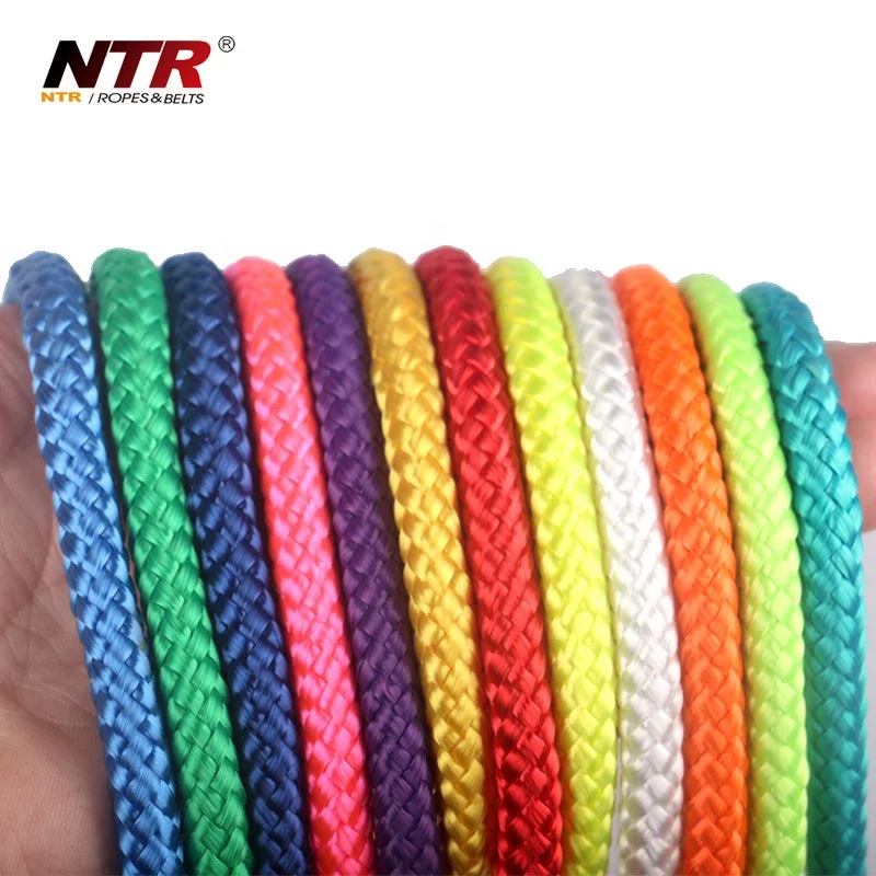 Outdoor amusement clothesline camping tent polyester braided rope