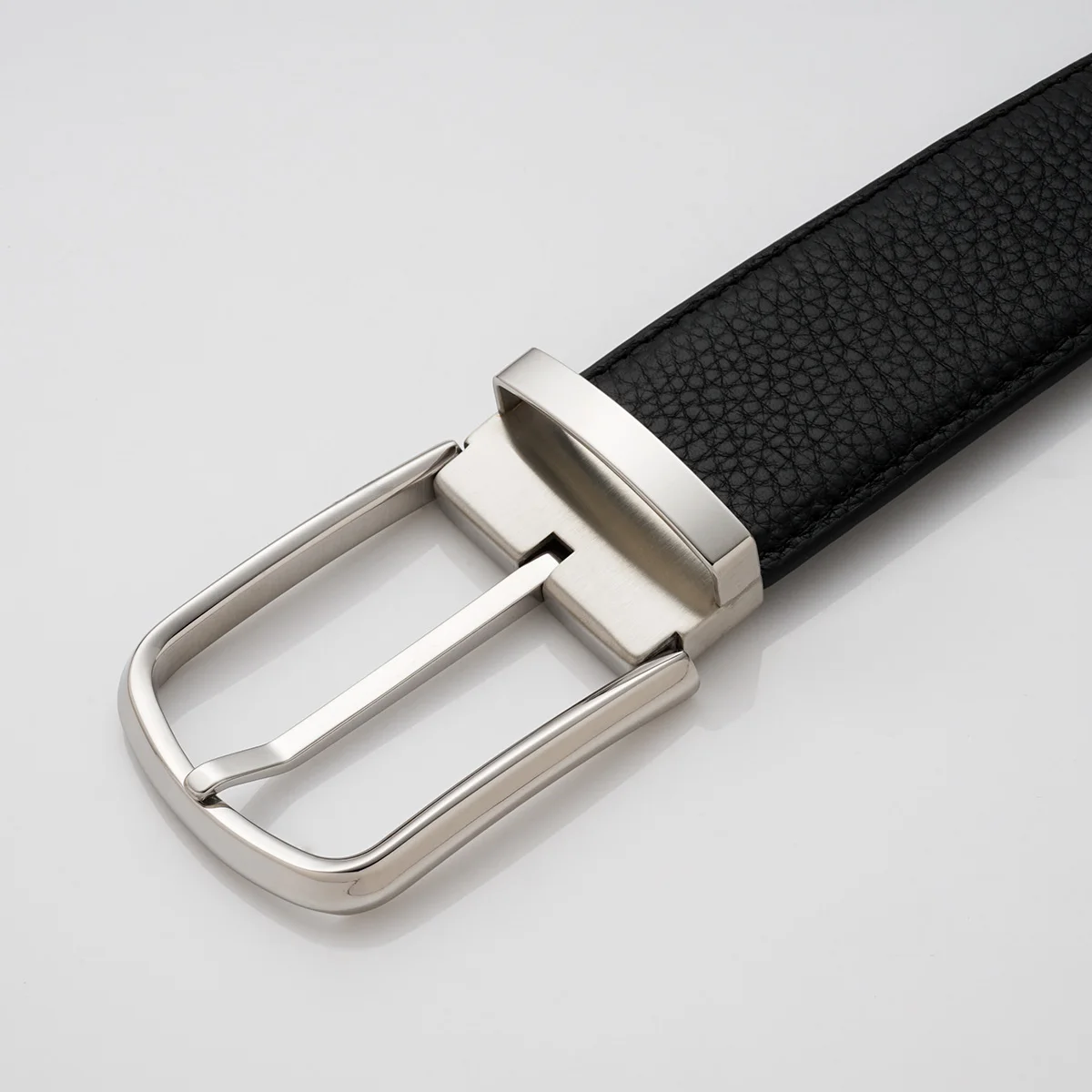 Custom Made 1.5 Inch Single Prong Square Belt Buckle 38mm Gold Solid Stainless Steel Metal Logo Leather Belts Buckles for Men