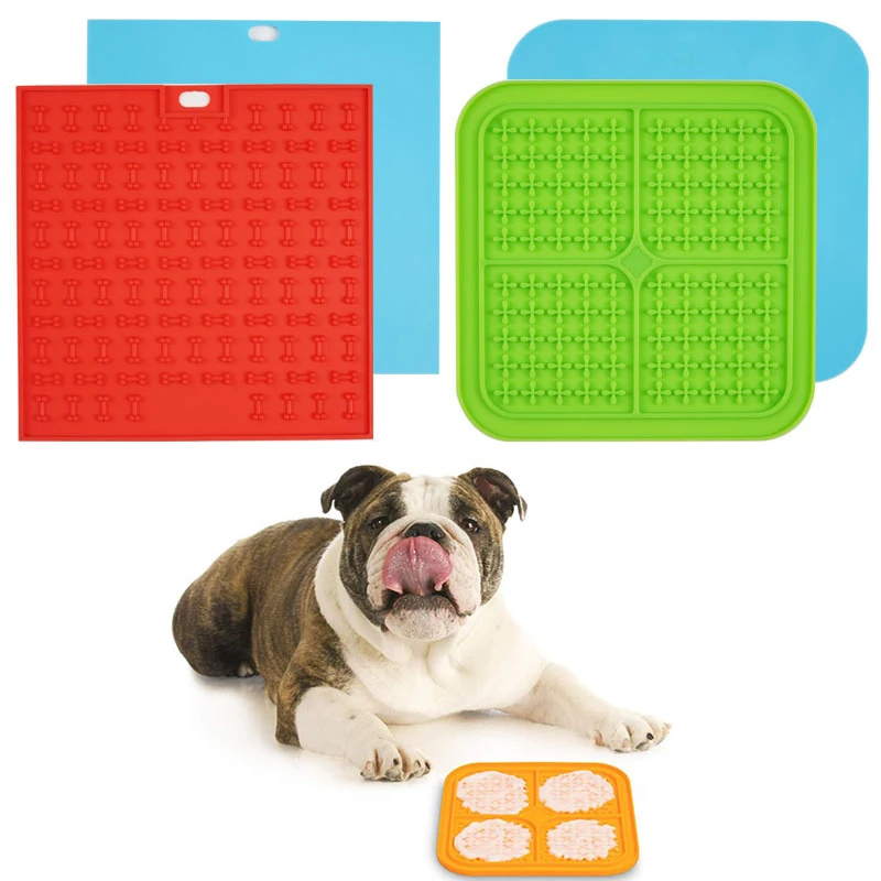 Wholesale Durable Dog Slow Feeder Silicone Dog Lick Pad Bowls Pet Suction Cup Licking Mat