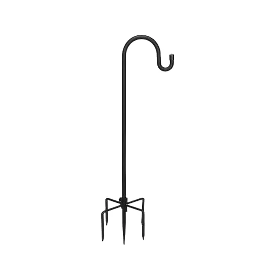 Oniya 2 Packs 76 inch Bird Feeder Outdoor Shepherds Hooks Adjustable Metal Garden Poles for Garden,Weddings,Solar Light Lantern