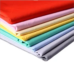 80% Polyester 20% Cotton Solid Colour  TC  Poplin Polycotton Lining Fabric For Pocket