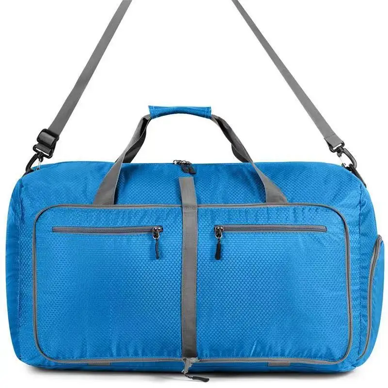 Custom Lightweight Gym bag Foldable men women Travel sports fitnesss Bag waterproof Duffle Bag With Shoe Compartment