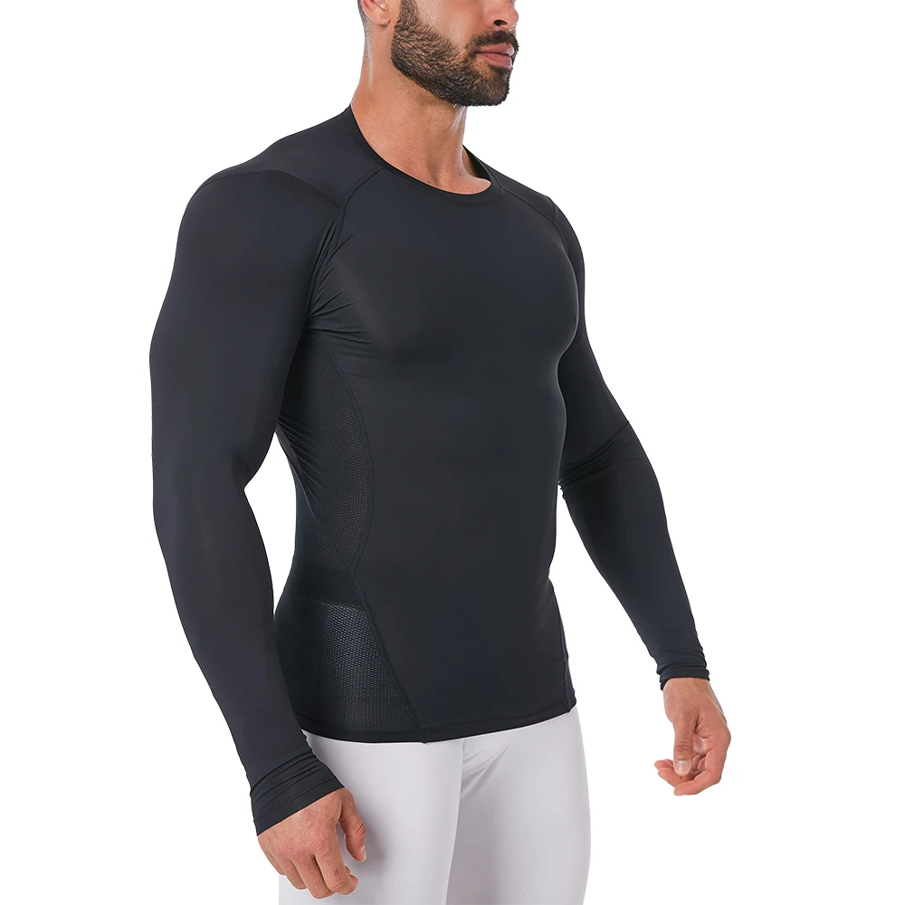 Sports Compression T-shirt base layer Mens Skin Tight Fitness Shirt