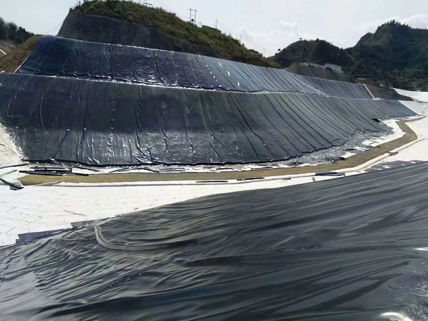 HDPE LDPE LLDPE Plastic Sheeting Roll 1mm 1.5mm 60 Mil Liner Geomembrane Polyethylene Sheet Pond for Fish