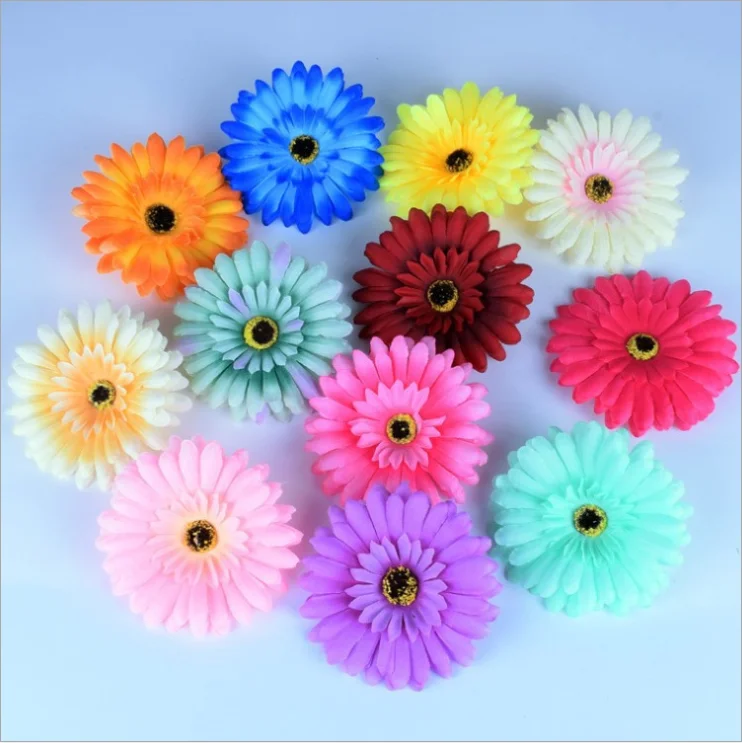 high quality silk gerbera daisy flower heads artificial flower heads