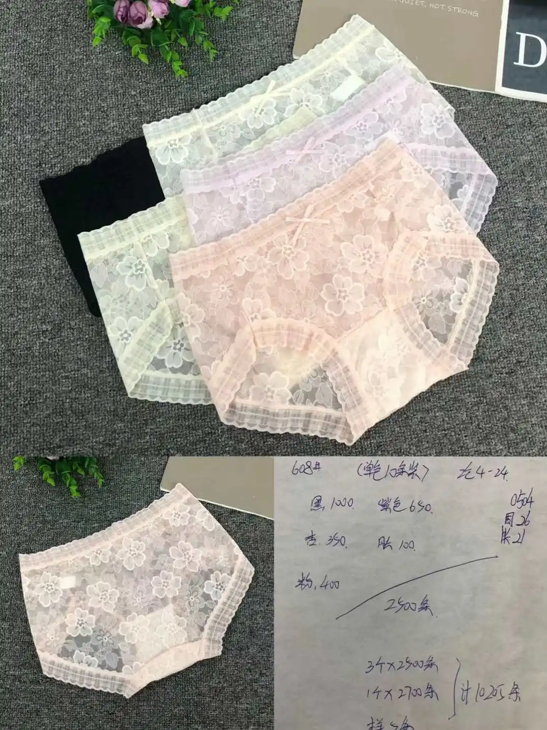 Factory Directly Supplied Low Price Cotton Women Lace Lingerie Briefs Panties for Best Selling in Amazon Low Price Mix Panty