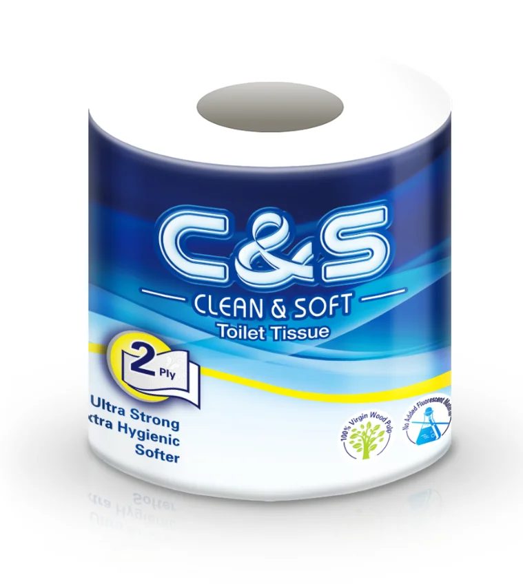 C&S 2ply Embossed Tissue Ultra Soft White Toilet Tissue 10rolls pack Tissue Rolls