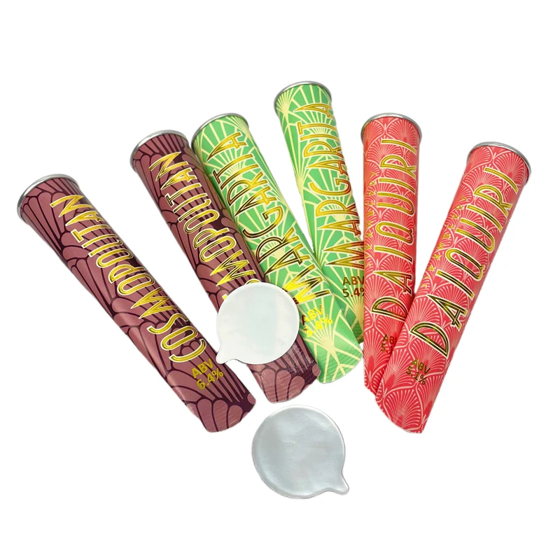 Frozen ice cream tubes ice cream packaging tubes ice cream calippo