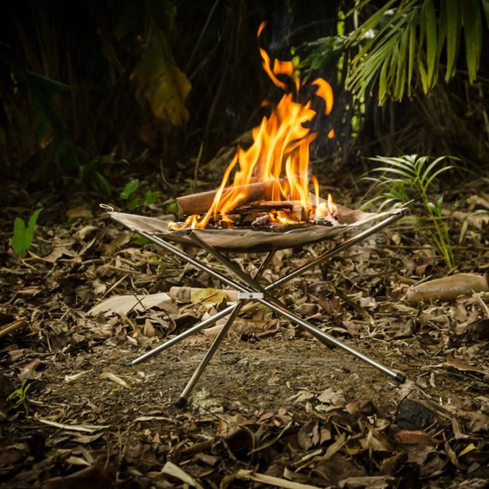 Customized Feuerstellen ISO9001 Certificate Portable Fire Pit Camping Foldable