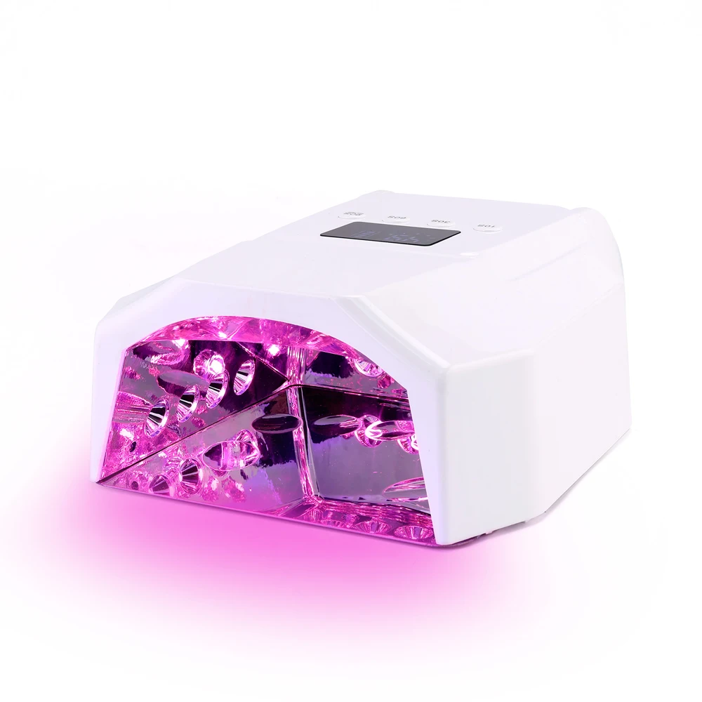 96W Portable Rechargeable Wireless Uv Led Nail Gel Curing Lamp Professional Acrylic Gel Drying Machine Manicure Tool Dryer Light