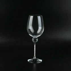 Итальянские бокалы для белого вина с длинным стеблем, 17,6 унций, прозрачный набор из 2 бокалов для красного и белого вина или свадебных торжеств