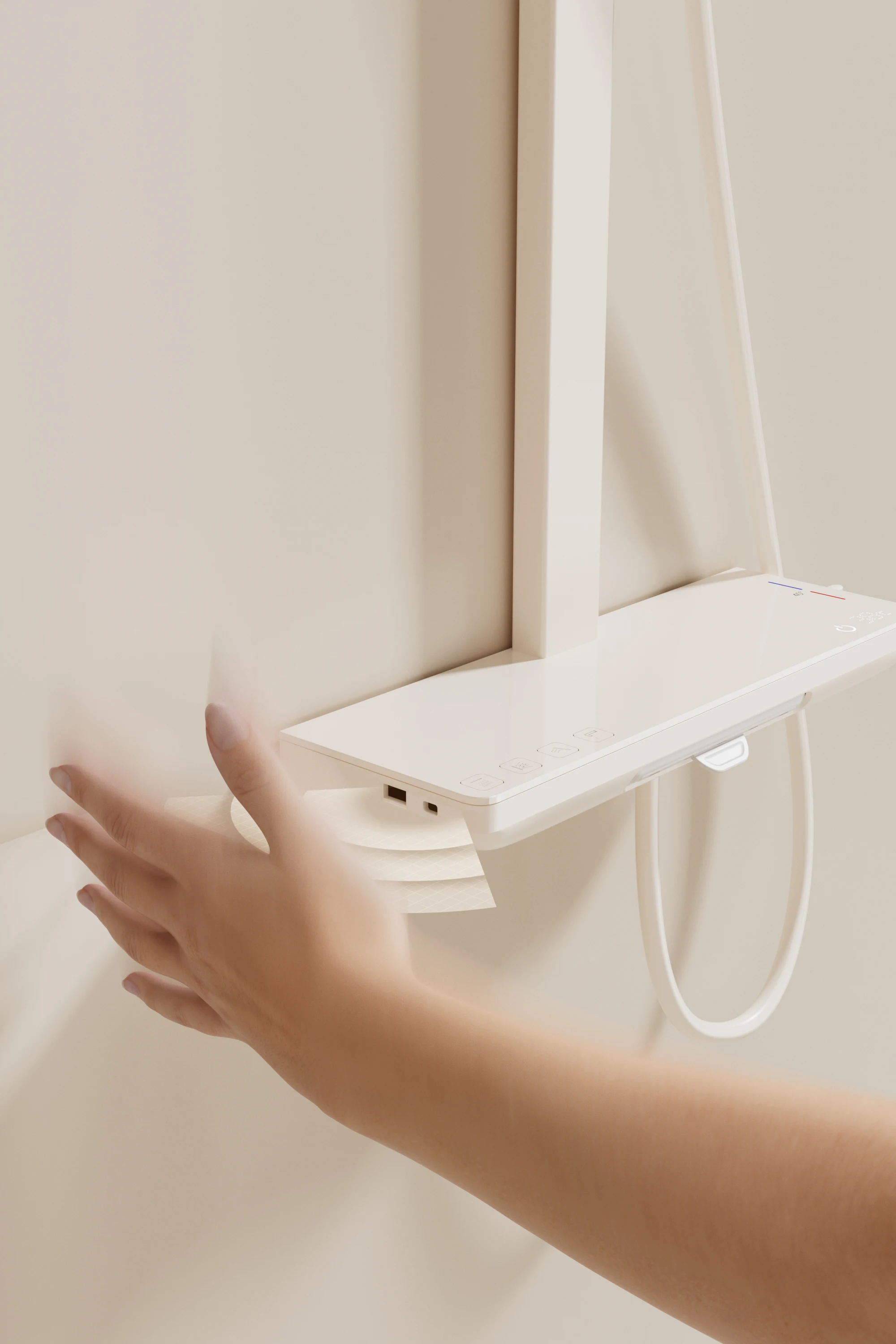 Hot Sale Modern Wall Mounted Bathroom Smart Shower Touch Waterfall Faucet OEM Ceramic Style