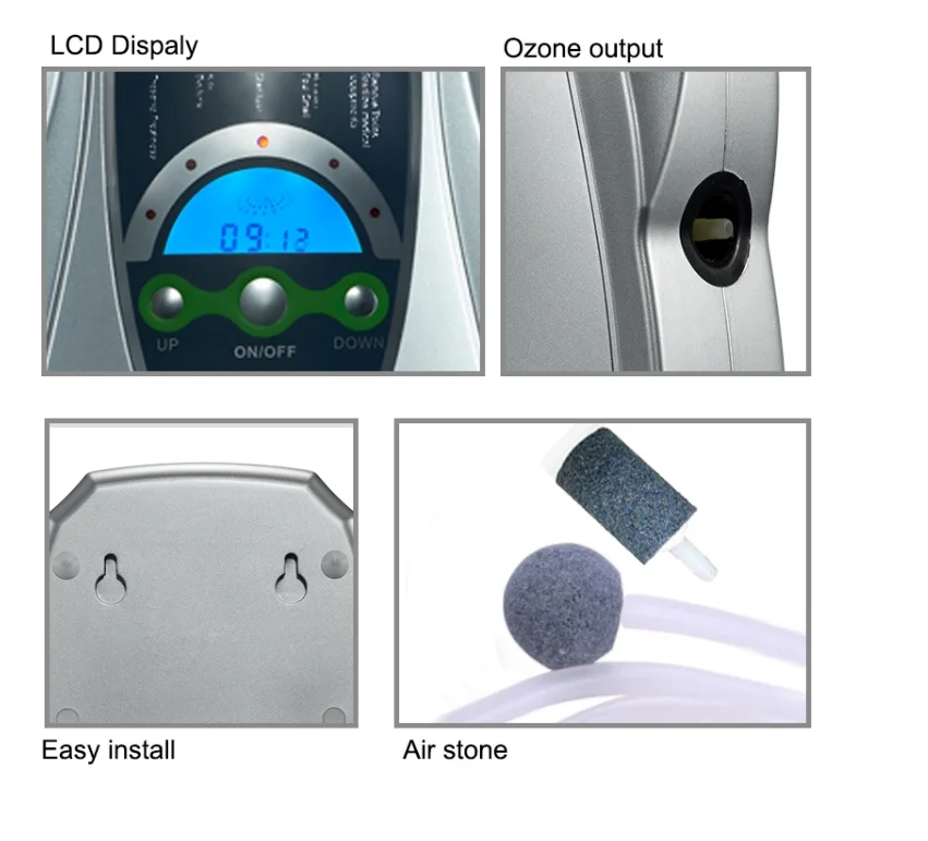 AC110-240V DC12V clean air and water Multi-functional home or car styling air purifier ozone generator 1669