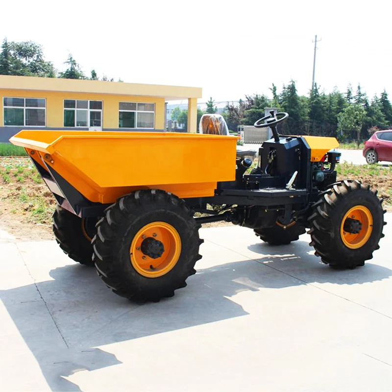 Light work Side Tipping Trucks Underground loader 1 ton mini site dumper for construction engineering mine mining mineral