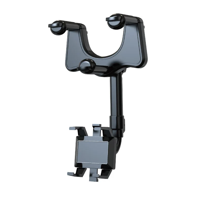 Car Phone Holder Mobile Stand 360 Degree Rotating Auto Rear View Mirror Bracket Adjustable Phone Holder For Car