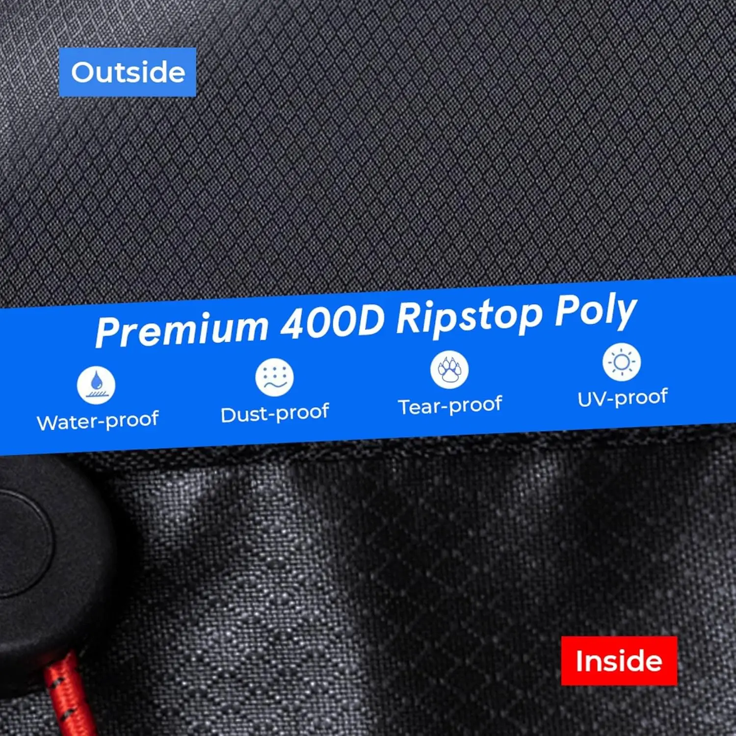 Custom Logo Waterproof Exercise Bike Cover Anti-tear Horizontal Fitness Bike Cover Dustproof Exercise Bike Cover