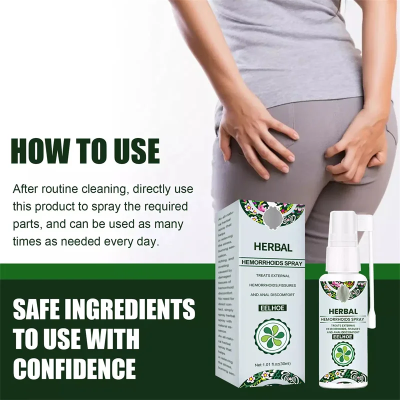 Best Selling  Spray Natural herbal medicine  mixed inside and outside to relieve swelling hemorrhoids and meat ball hemorrho