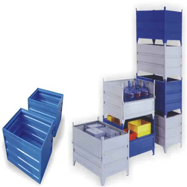 warehouse storage galvanized stackable folded pallet stillage