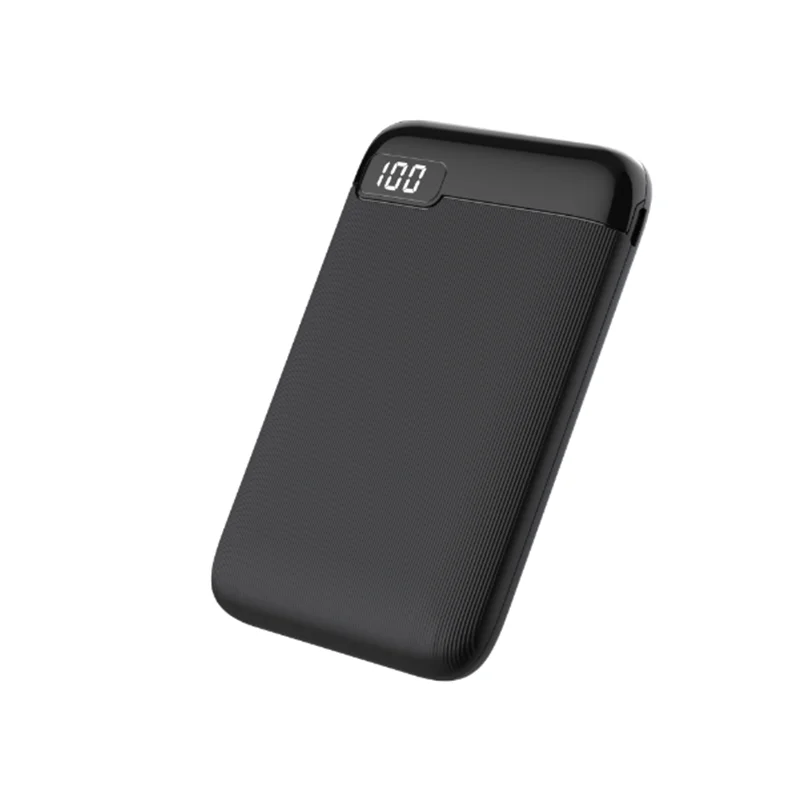 Portable Slim Design Mini Power Bank 5000mah with Led Screen Display Laptop Power Bank 5000 Mah Li-polymer Battery Universal 10W