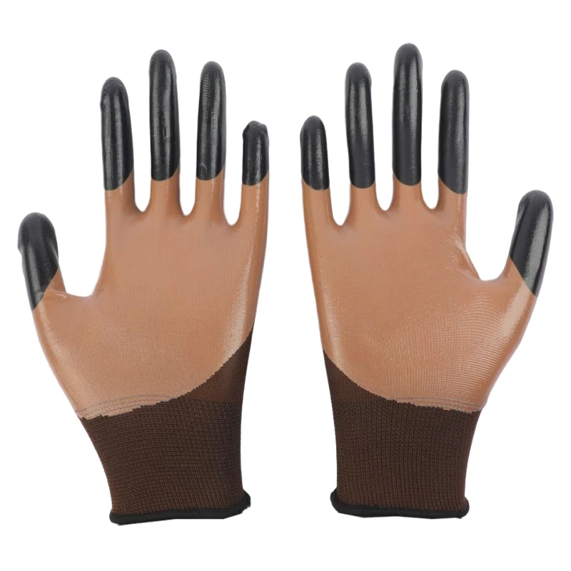 Quality Assurance Nitrile Working Finger Strengthen Gloves