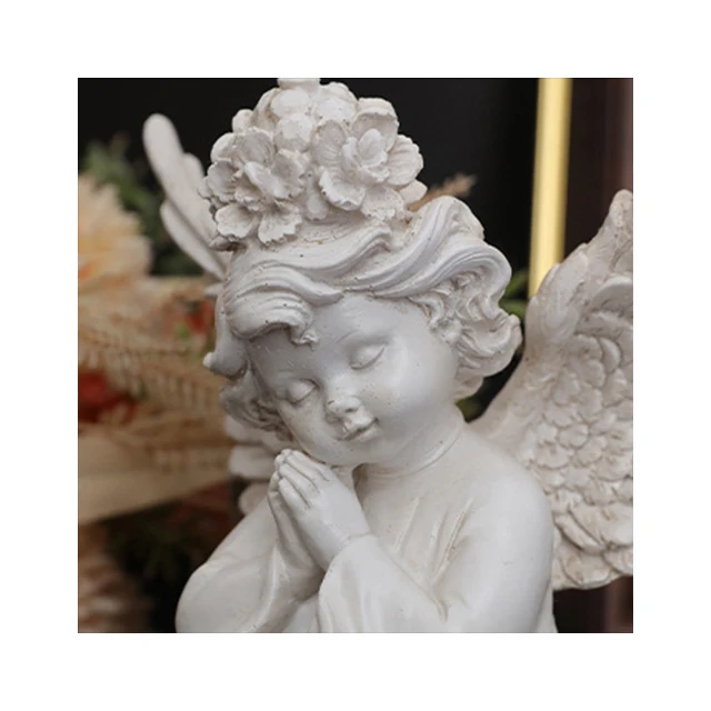 French angel vintage sculpture Nordic living room bedroom decoration garden ornament resin fat Cupid statue
