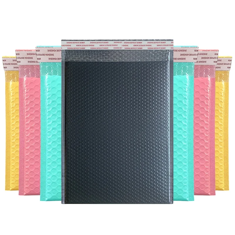 Customised Logo Mini Quantity Eco Friendly Packaging Bag Mailer Black Bubble Mailer Envelope
