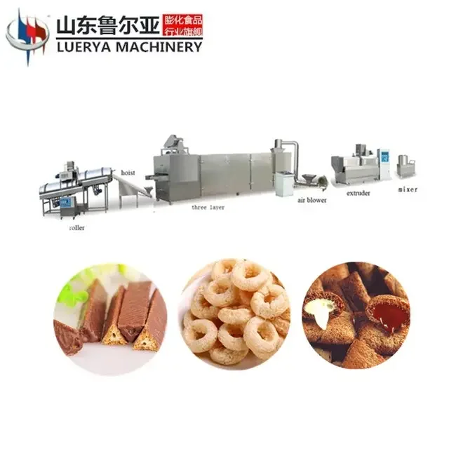 Puffed corn puffs puff  sticks extruder making mini machine 100 kg corn machine snacks