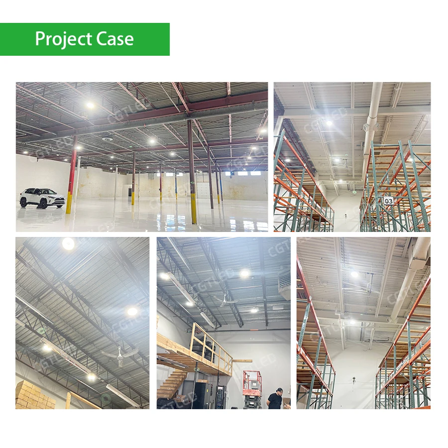 CGT Warehouse Selectable 200W 240W 150W UFO LED High Bay Light Aluminum Body Indoor Warehouse Shop Lighting Factory Direct