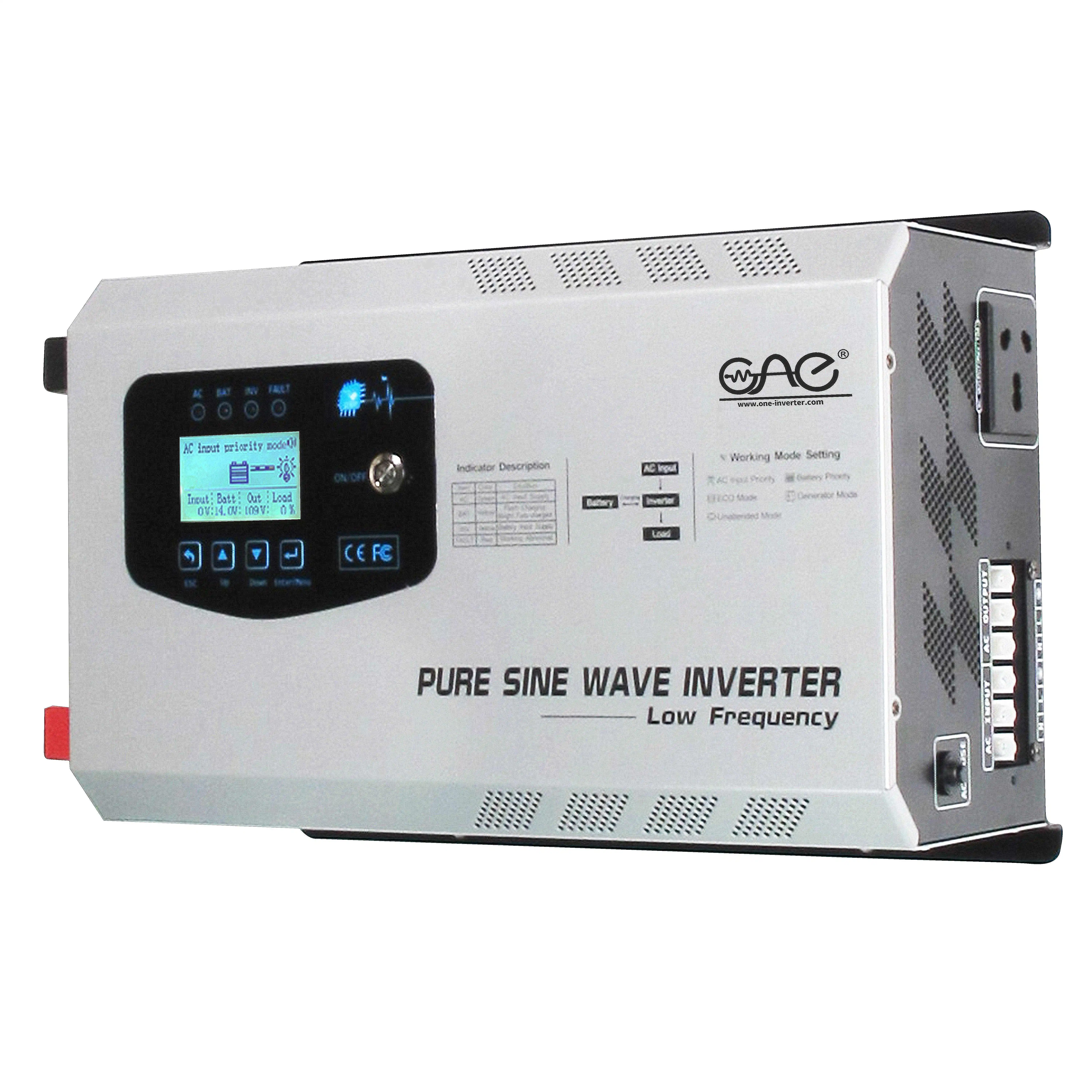  1000w 2000w 3000w 5000 Вт 6000w солнечный инвертор немодулированного синусоидального сигнала покинуть сетку солнечной с зарядным