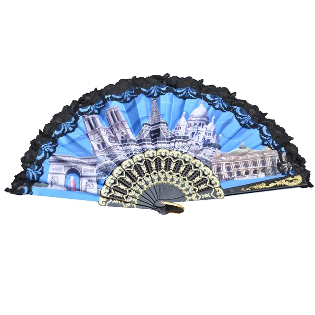 
Испанский пластиковый Ручной Веер для свадьбы и вечеринки 