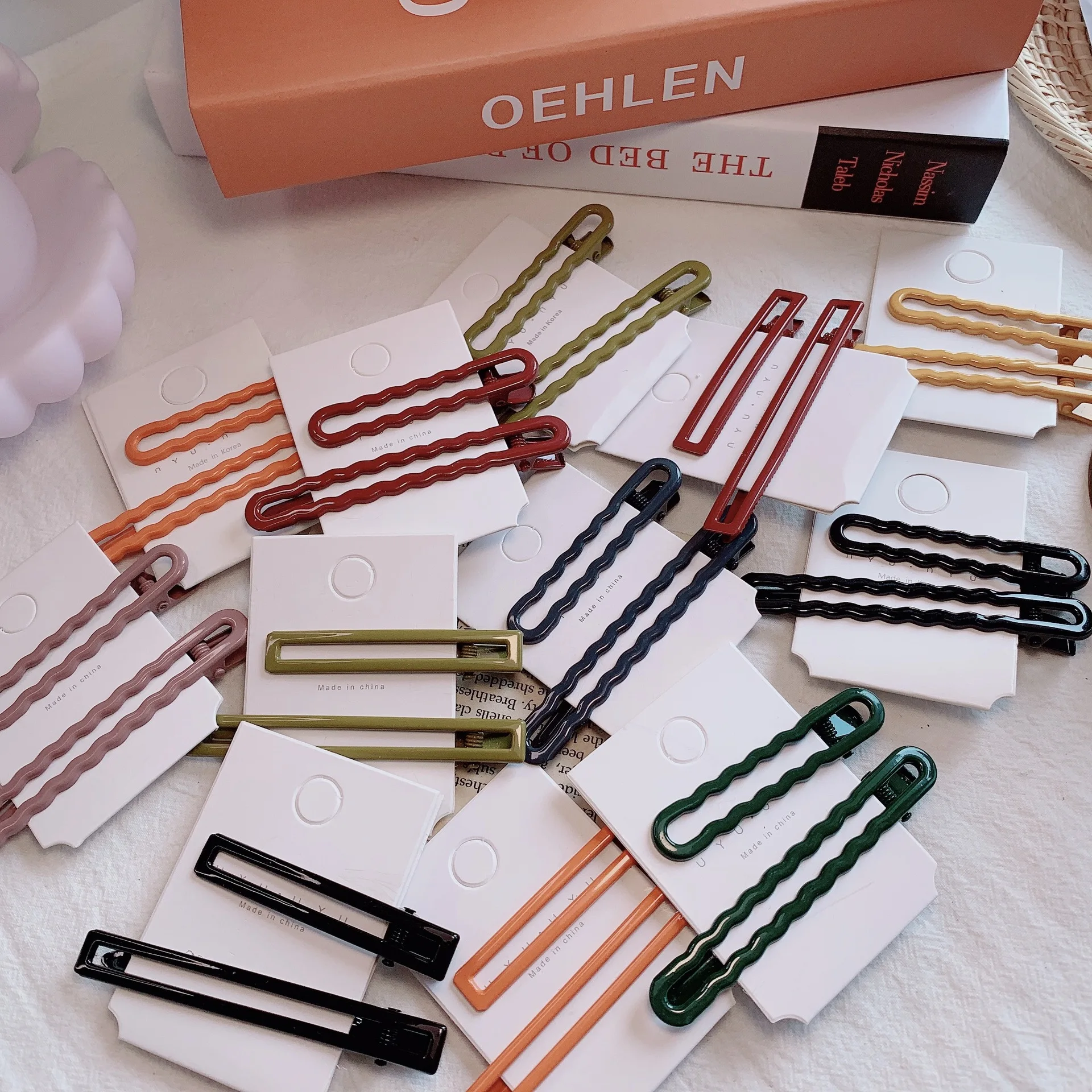 Makeup Bangs Barrettes Hair Accessories Clips for Women New Korean Fancy Girls Metal Hair Pin Clip Set with Packaging Card